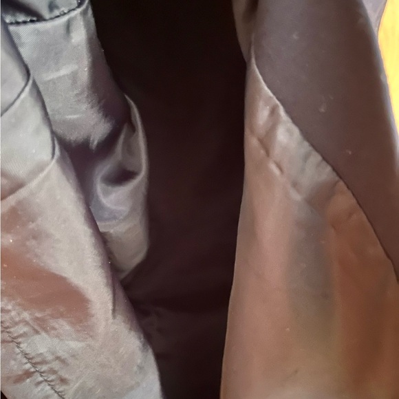 Worthington Stretch Navy Blue Pencil Skirt Lined Front Slit Pleats SZ 6 Preppy - Picture 8 of 12